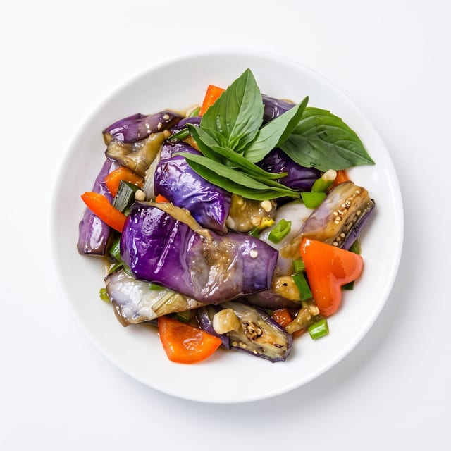 Basil Eggplant 九層塔茄子.